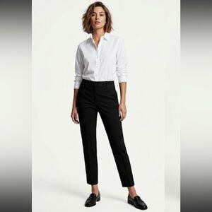 Banana Republic Sloan Fit Ankle Pants Bi Stretch Black Size 8 Capri
